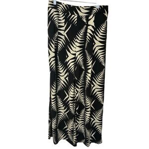 Anna Grace Tribal Vacation Women's Relaxed Beach Resort Wide Leg Pants M